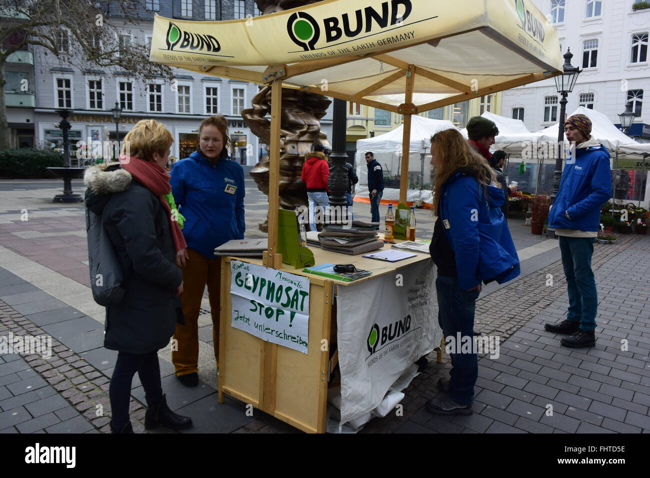 Manifestazione contro il pesticida Glyphosat del BUND a Bonn, Germania Foto Stock