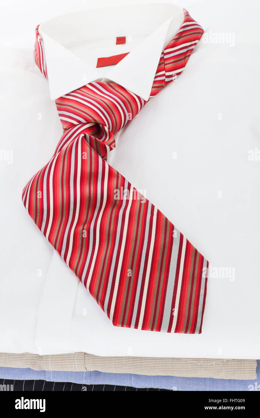 La camicia e cravatta. Azienda di abbigliamento. Foto Stock