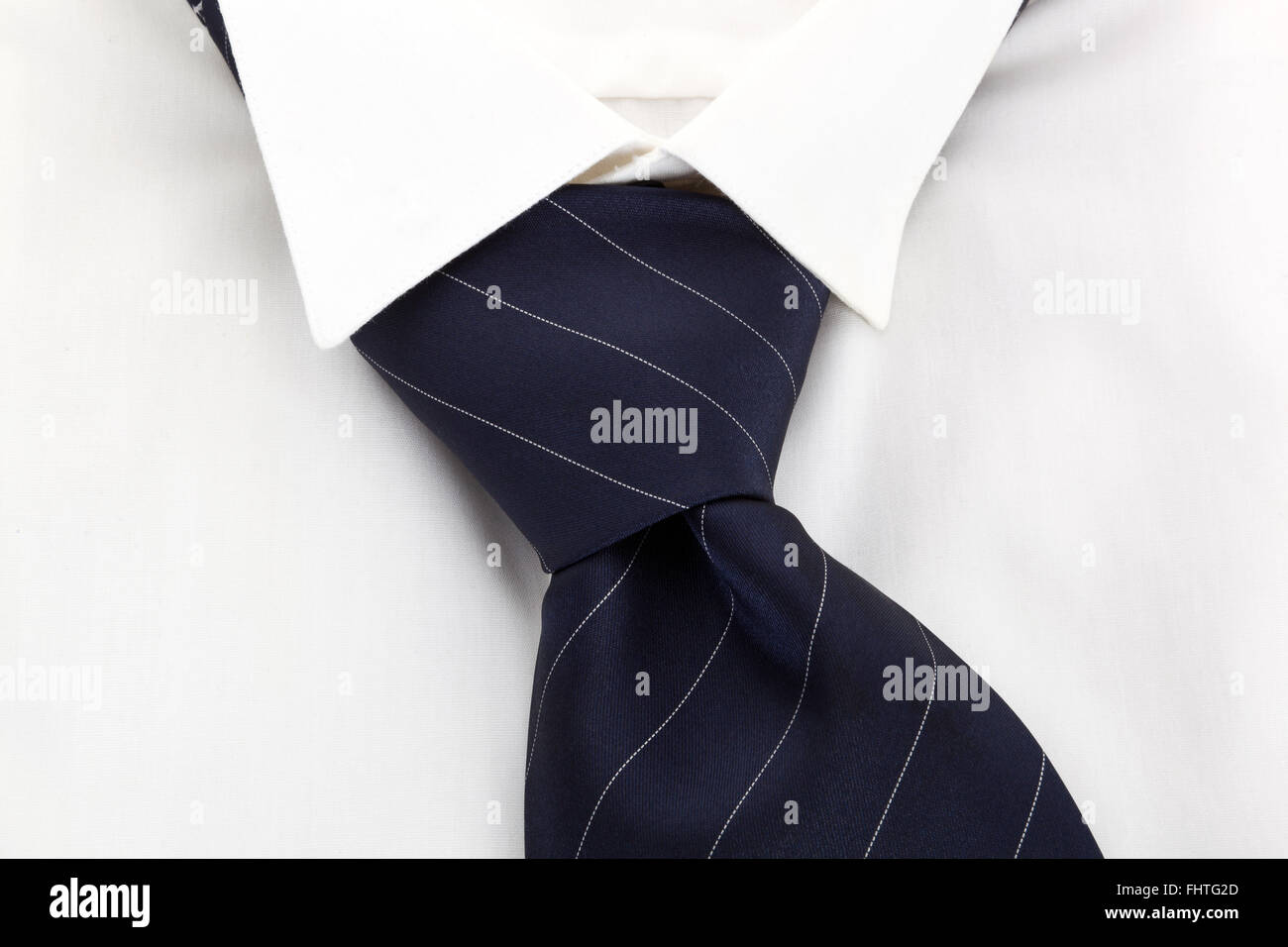 Dress shirt nectie e dettaglio. Foto Stock