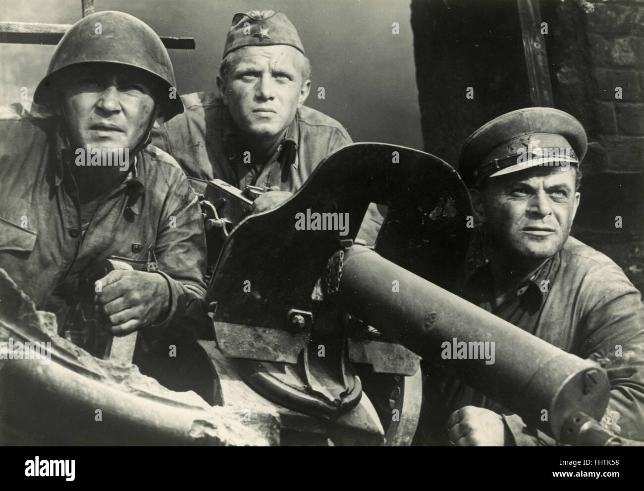 L'attore Steve McQueen in una scena del film inferno è per gli eroi, USA 1962 Foto Stock