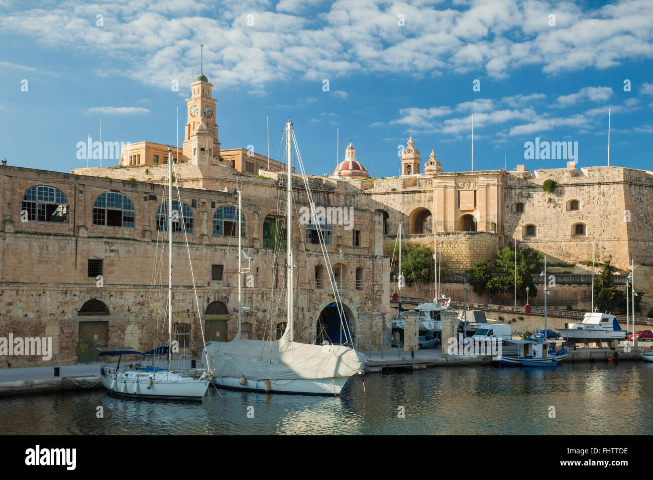 Le fortificazioni di Senglea (L-Isla), Malta. Foto Stock