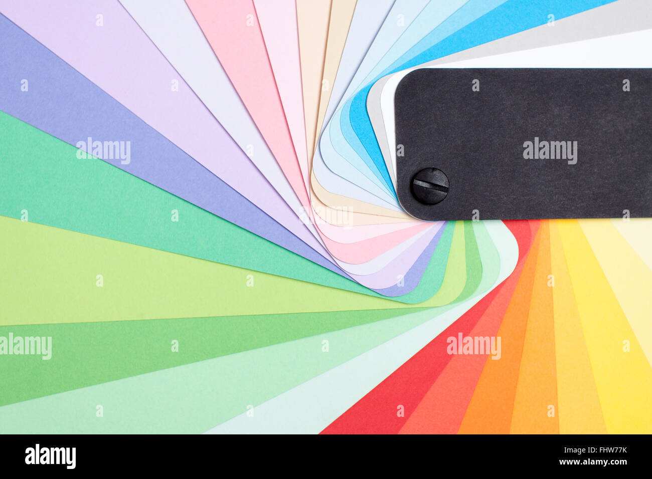 Tavolozza dei colori campionatore sfondo dello spettro Foto Stock