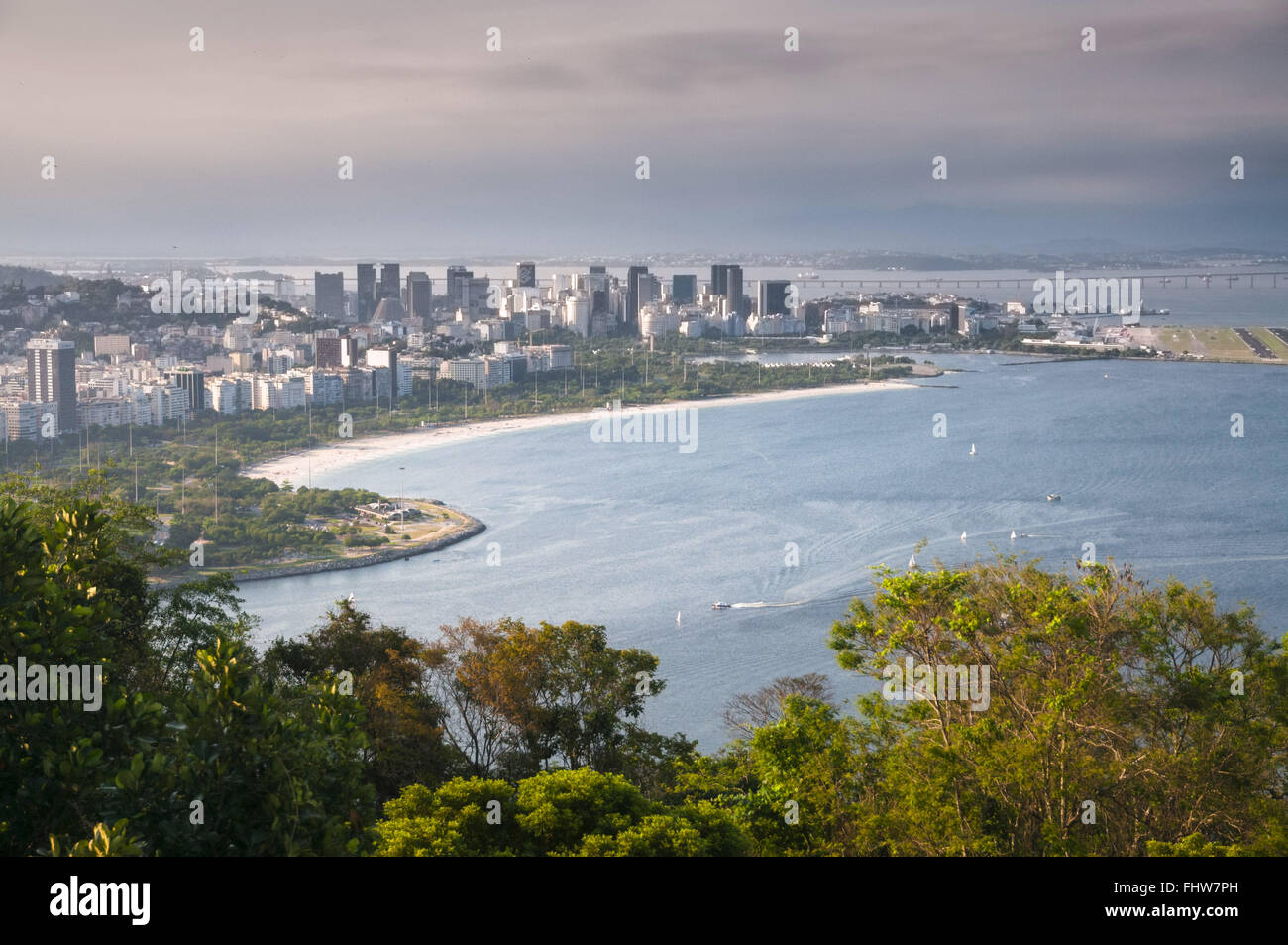 Vista superiore del Flamengo Foto Stock