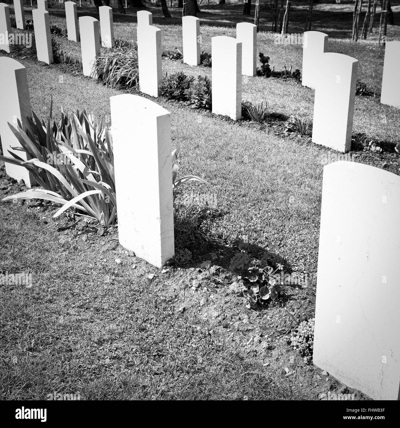 Cimitero in Sicilia Foto Stock