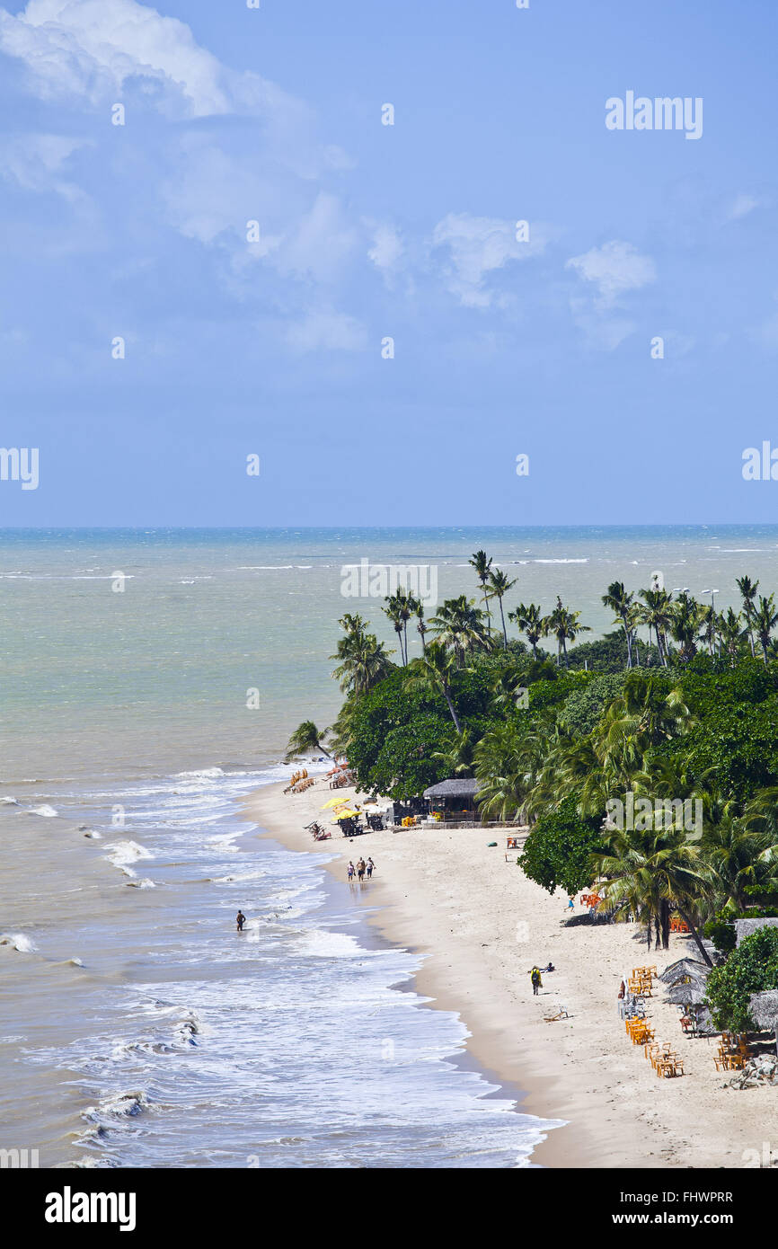 Praia Ponta do Seixas - il punto più orientale delle Americhe Foto Stock