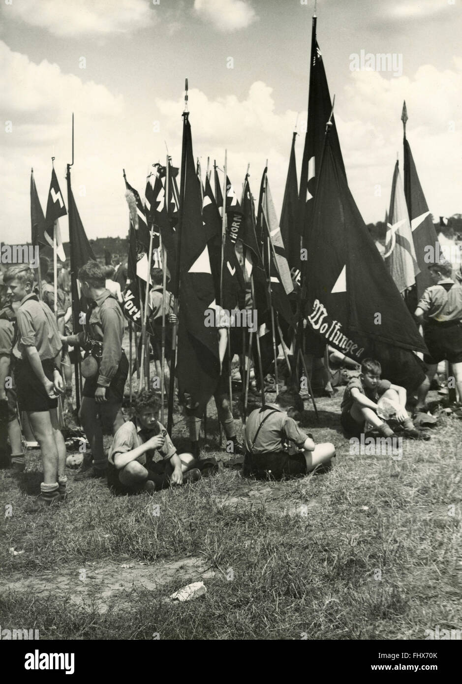 Campo ragazzi giovani la Germania nazista Foto Stock
