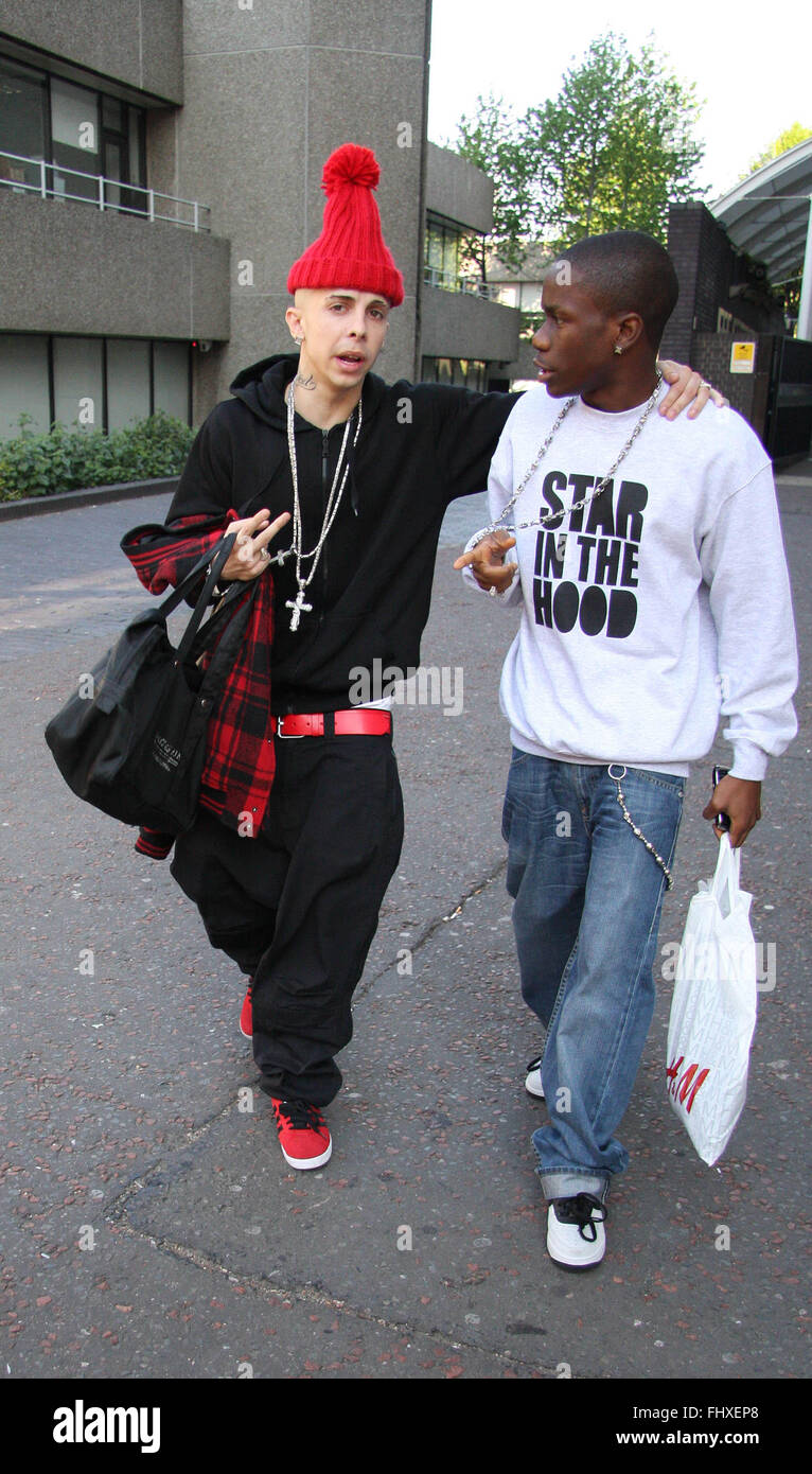 Tinchy Stryder e Dappy (credito immagine © Jack Ludlam) Foto Stock