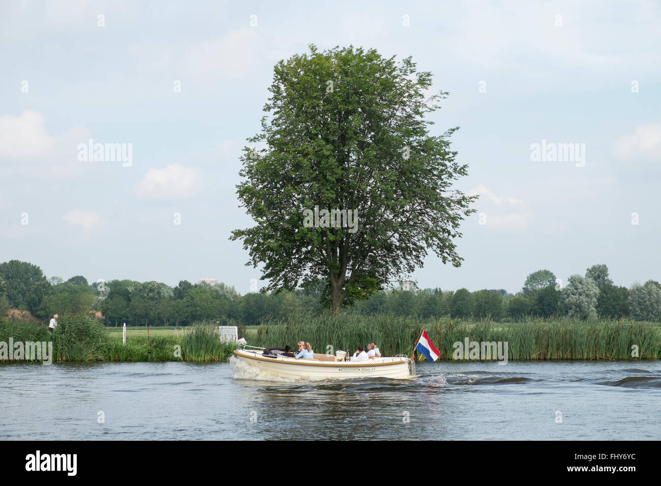 Fiume Amstel, Paesi Bassi. Foto Stock