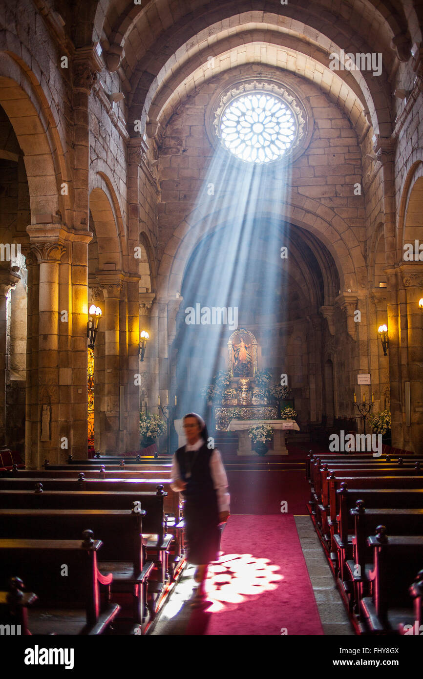 Colegiata de Santa Maria del Campo, la città di La Coruña, Galizia, Spagna Foto Stock