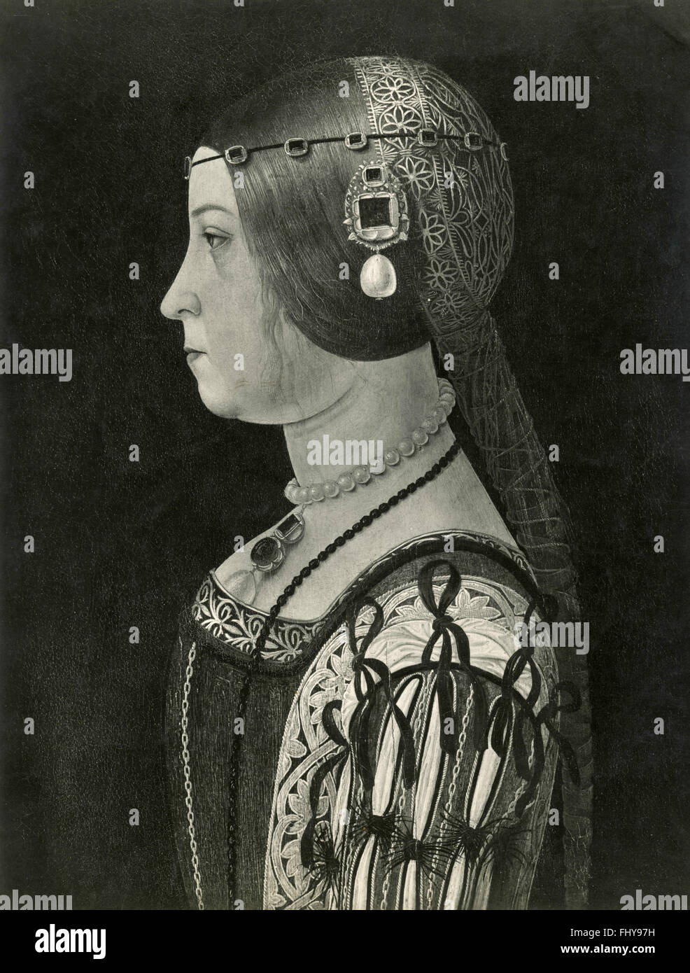 Ritratto di una donna sconosciuta, dipinto di Piero della Francesca Foto Stock