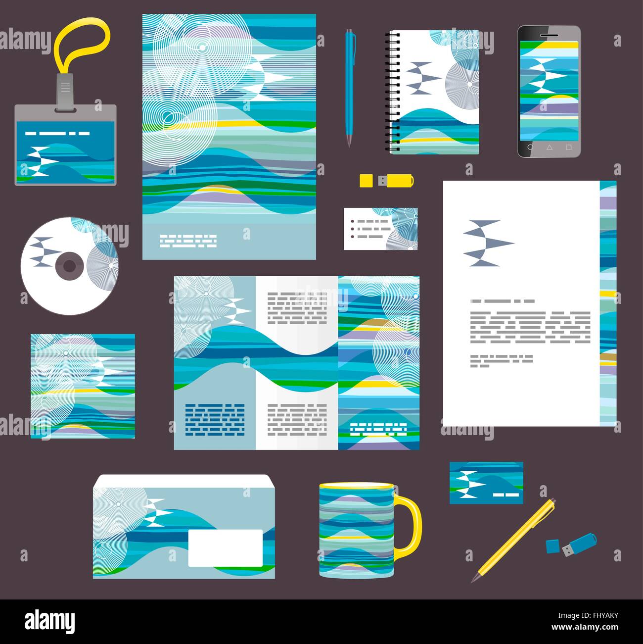 Lo stile aziendale di modelli di business. Impostare delle moderne abstract graphic design Illustrazione Vettoriale