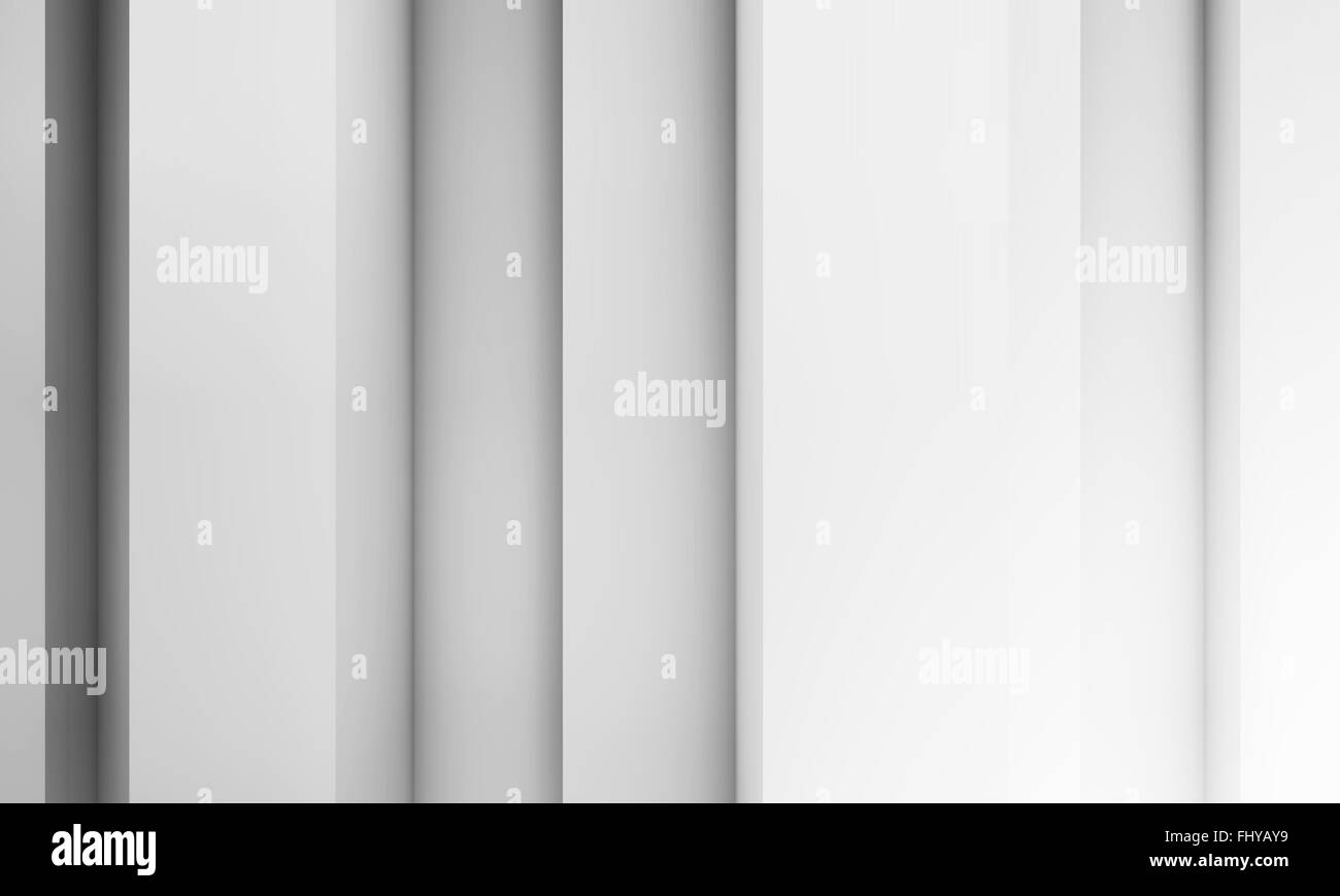 Abstract white digital design sfondo, 3d illustrazione Foto Stock