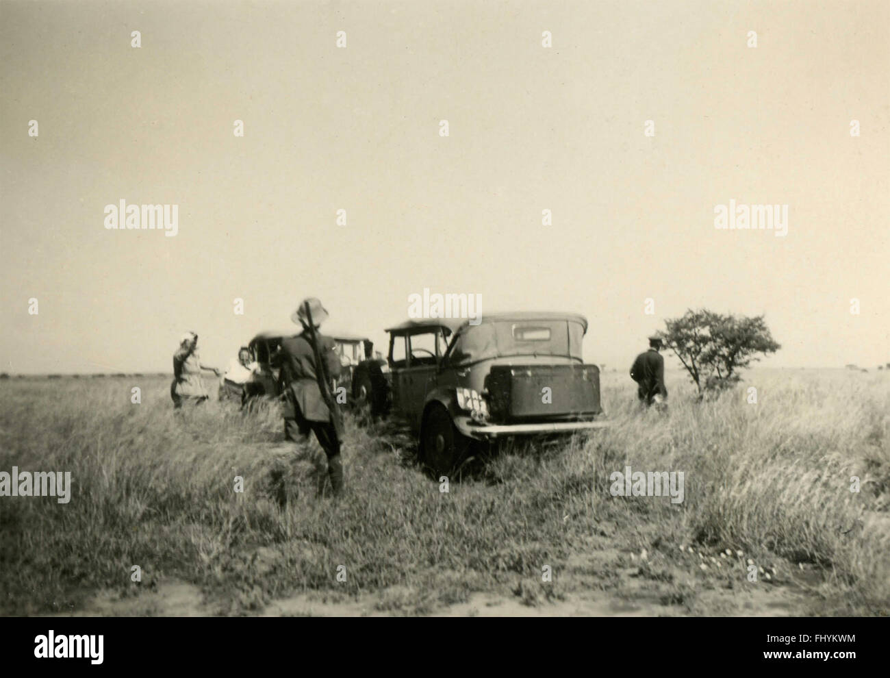 Militare italiana cacciatori, Etiopia Foto Stock