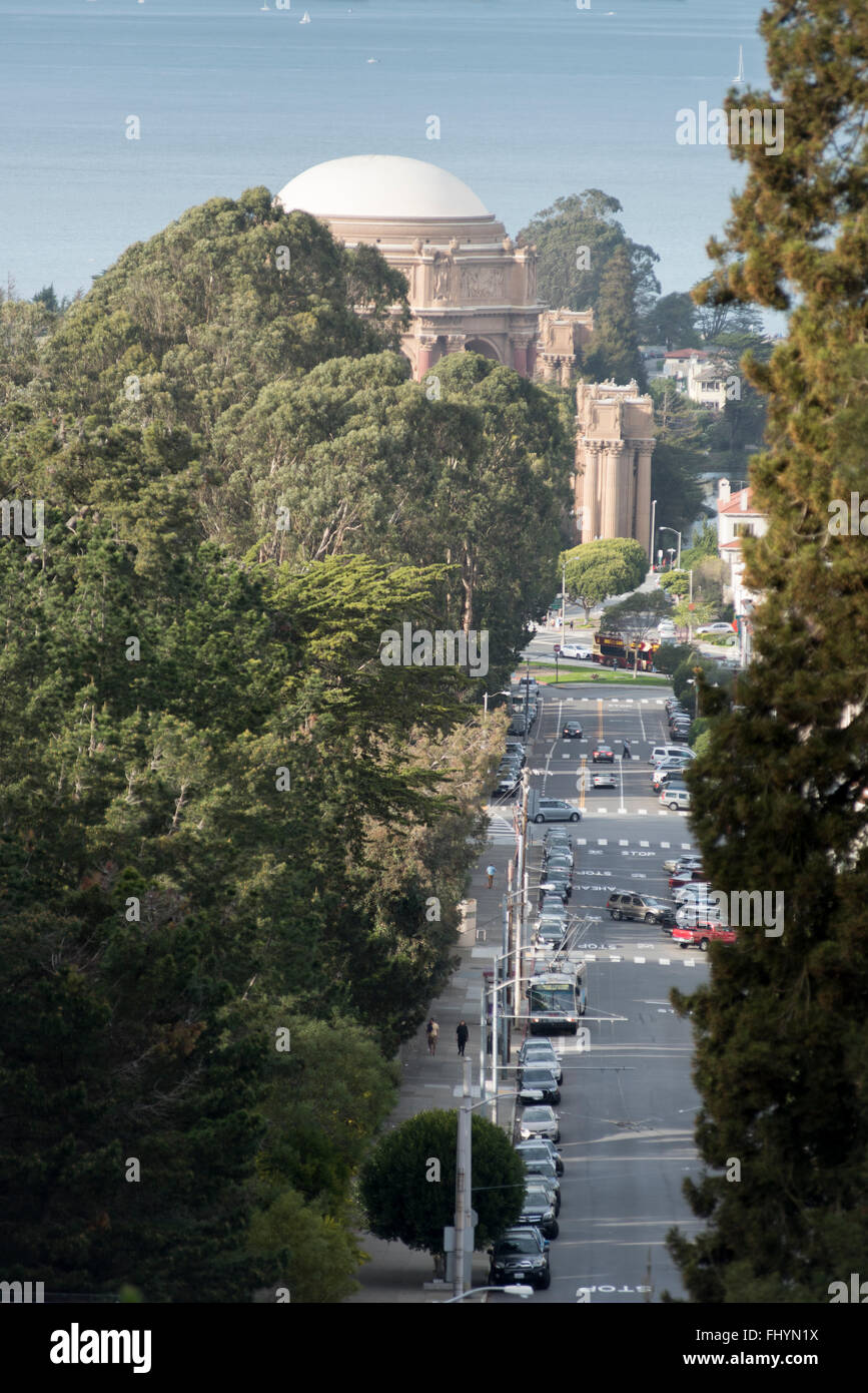 Palazzo delle Belle Arti nel quartiere di Marina di San Francisco, California, Stati Uniti d'America Foto Stock