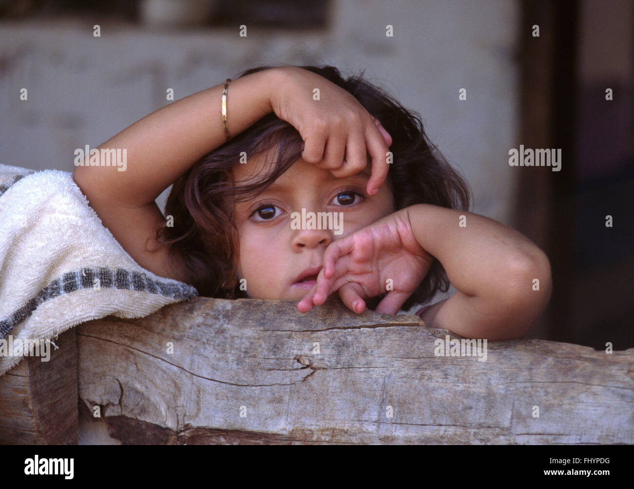 Giovane ragazza turca nei pressi di Kale - Costa turchese, Turchia Foto Stock