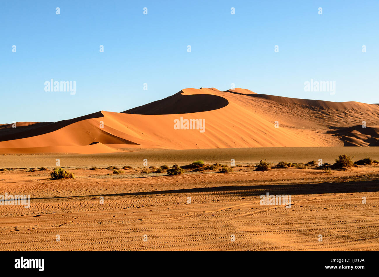 Le dune di sabbia del deserto del Namib Foto Stock