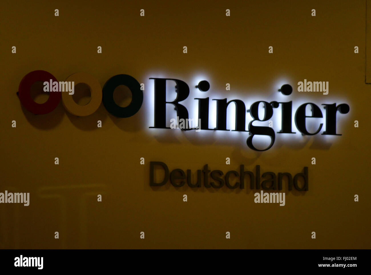 Markenname: 'Ringier Verlag, Berlin. Foto Stock