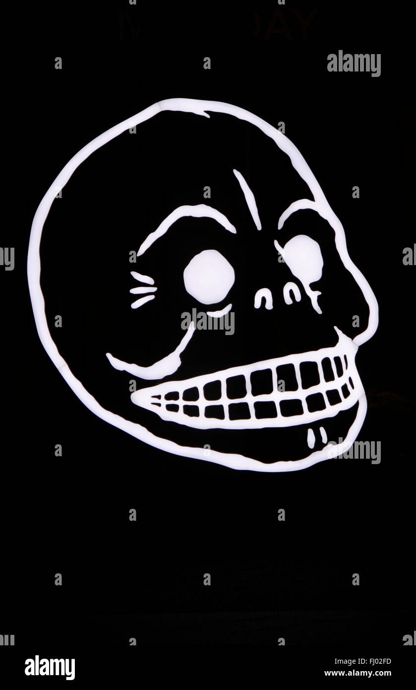 Totenkopf Simbolo, Berlino. Foto Stock