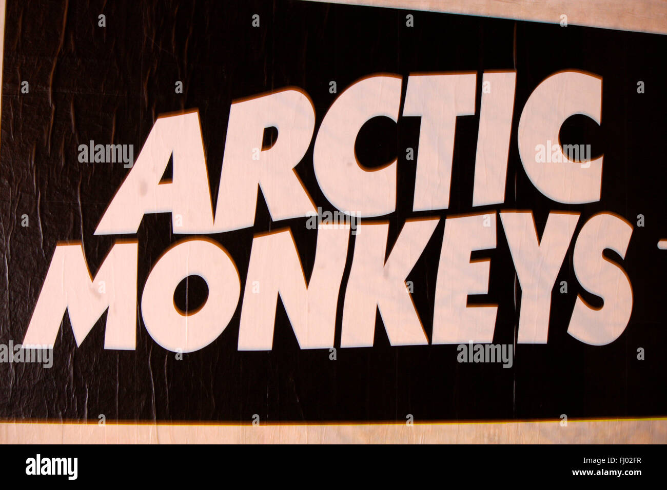 Logo der Band 'Arctic Monkeys', Berlino. Foto Stock