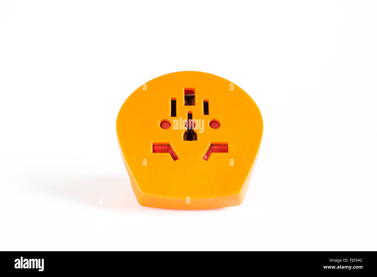 Orange Travel spina adattatore multiplo Foto Stock