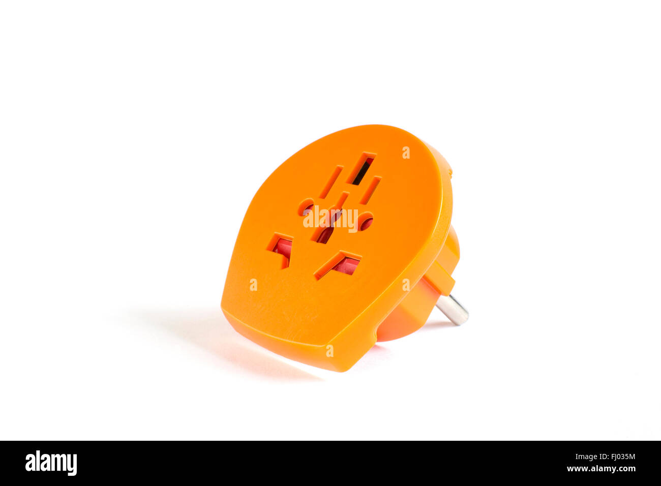 Orange Travel spina adattatore multiplo Foto Stock