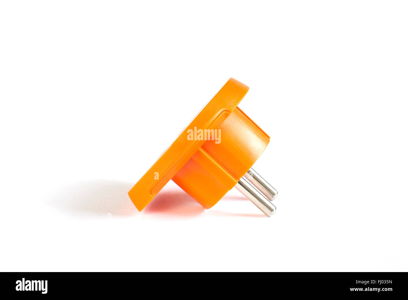 Orange Travel spina adattatore multiplo Foto Stock