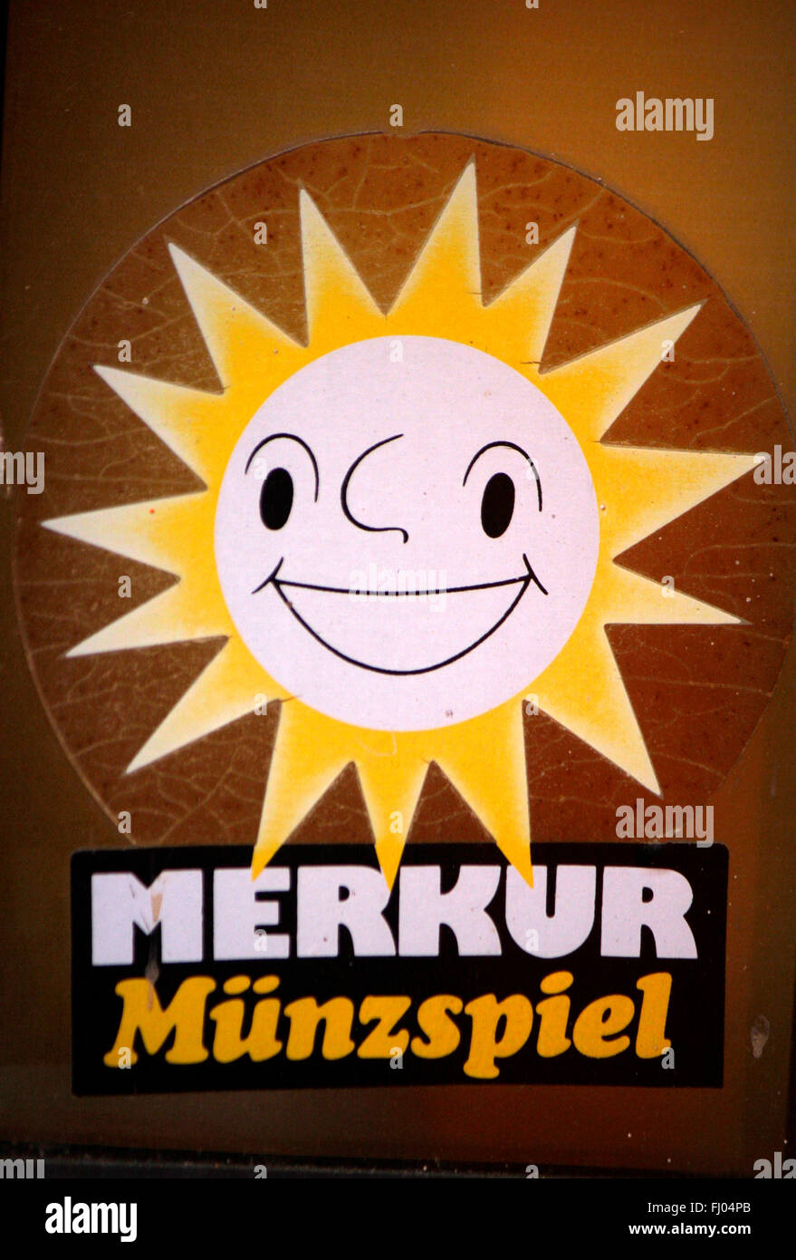 Markenname: 'Merkur Muenzspiel', Berlino. Foto Stock