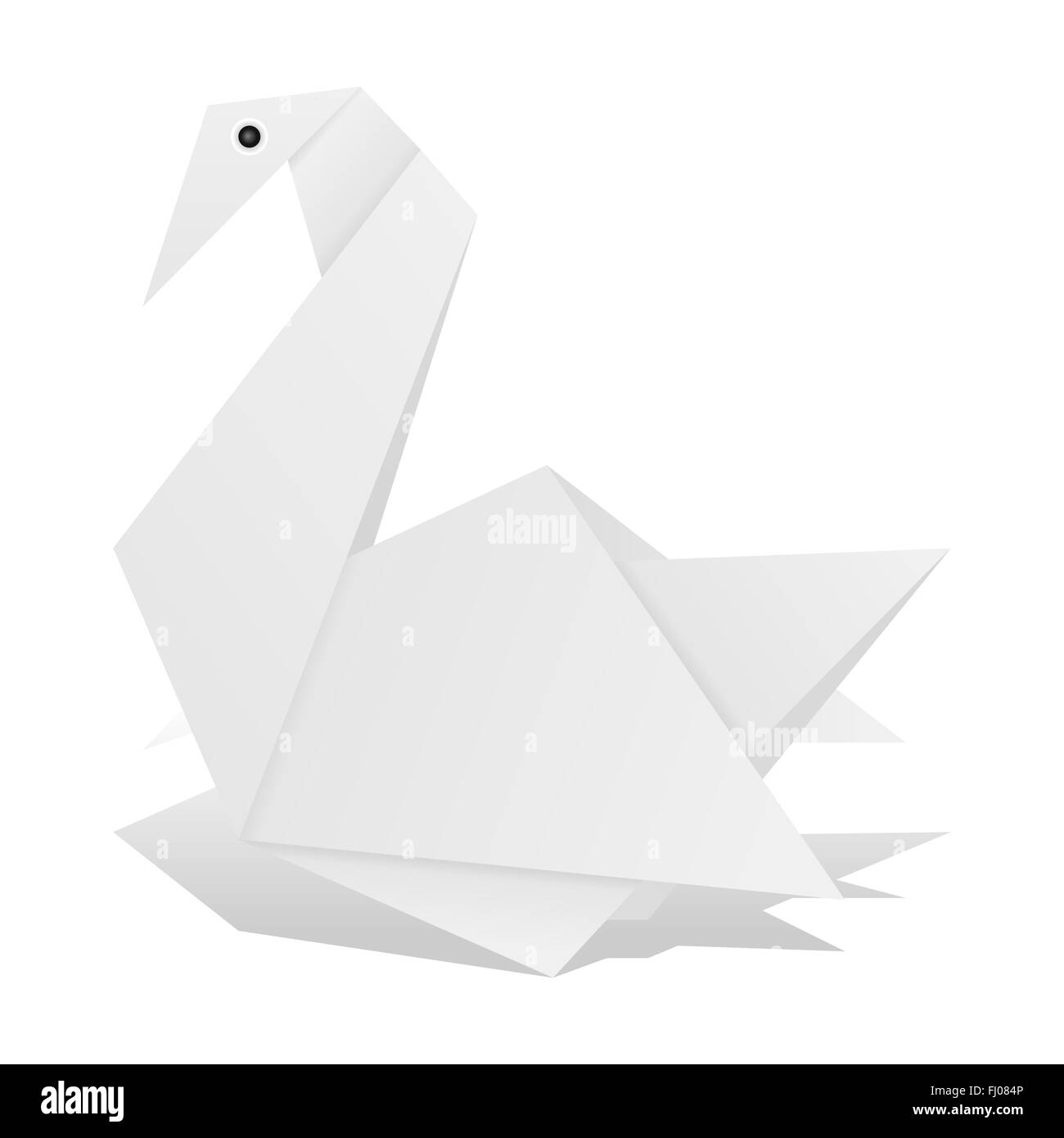 Cigno origami Foto e Immagini Stock in Bianco e Nero - Alamy