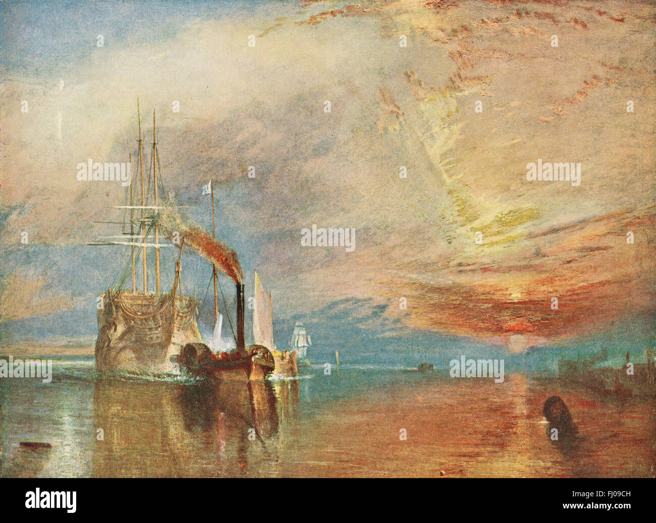 I combattimenti Temeraire ultimo viaggio 1838 dopo Turner Foto Stock