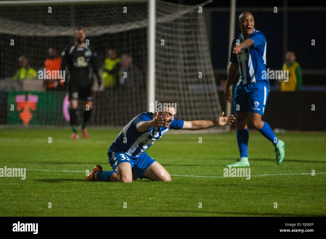 Aris FC Limassol v FC Anorthosis Famagusta 0-0,27/02/2016 Foto Stock