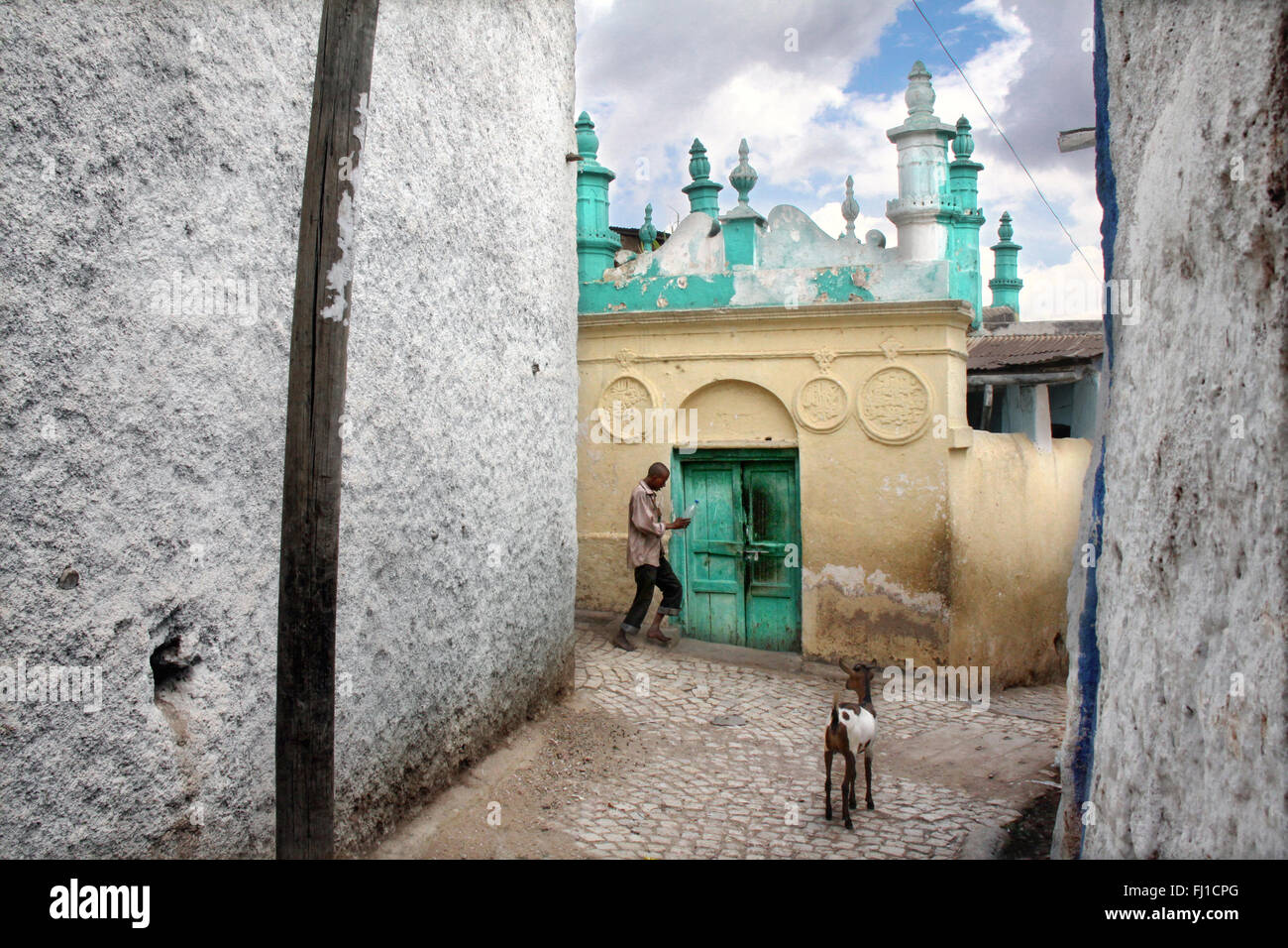 Moschea nella Città Vecchia, Harar, Etiopia Foto Stock