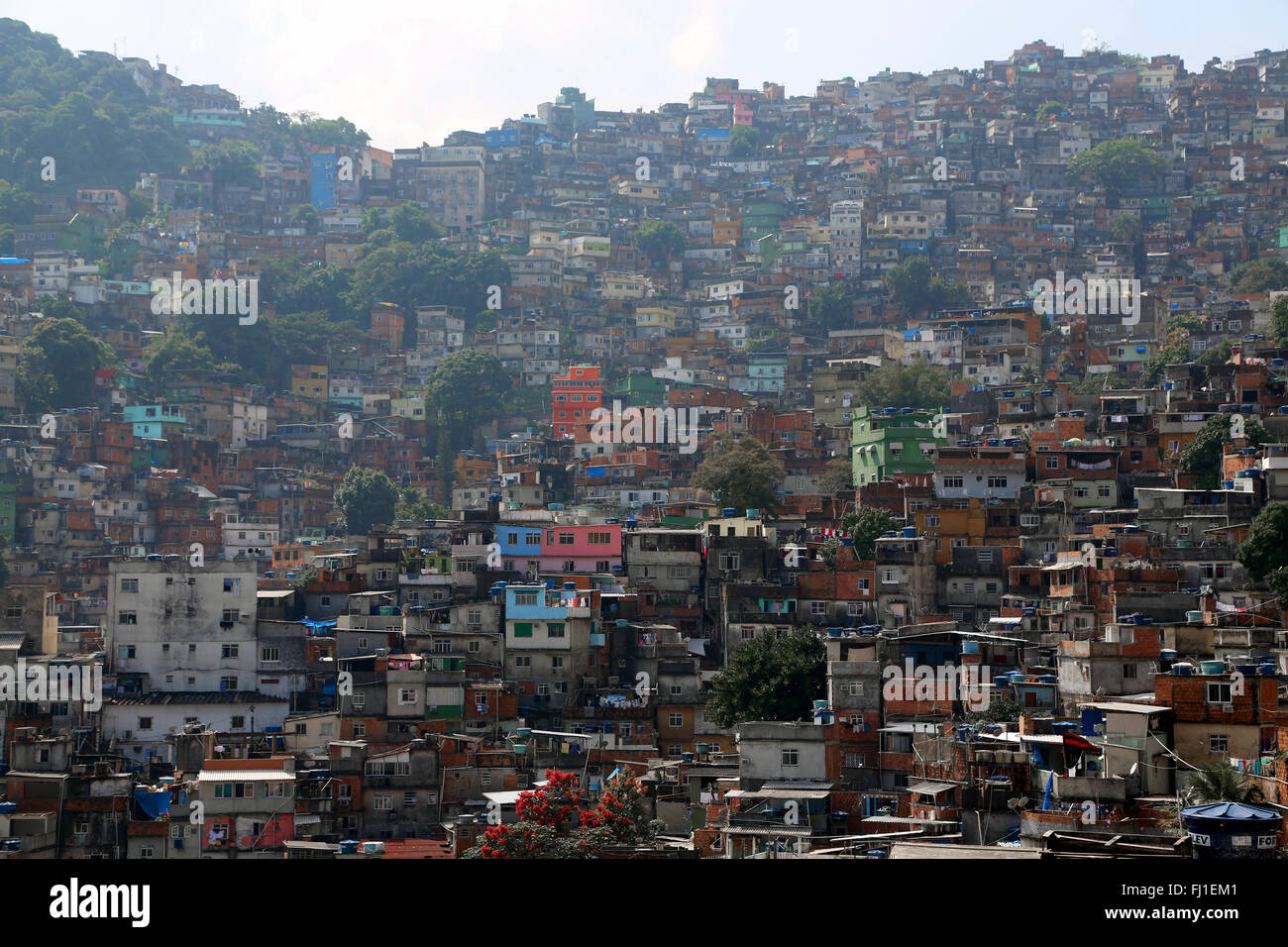 Favela de Rocinha, Rio de Janeiro, Brasile Foto Stock