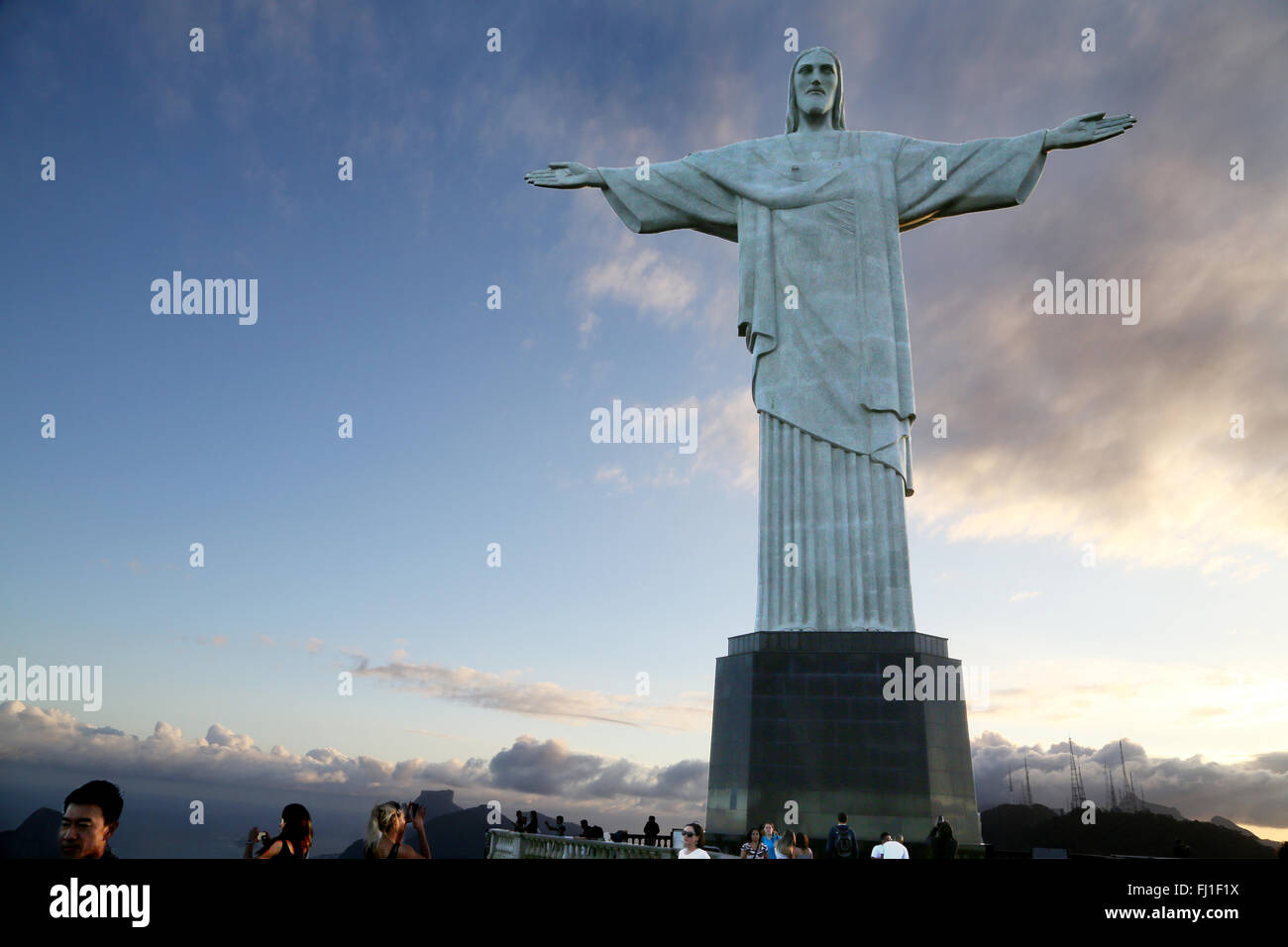 Corcovado Cristo Redentore statua, Brasile Foto Stock