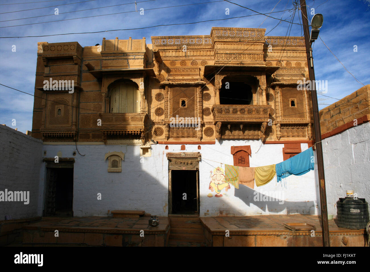 Haveli all'interno di Jaisalmer fort, Rajasthan, India Foto Stock