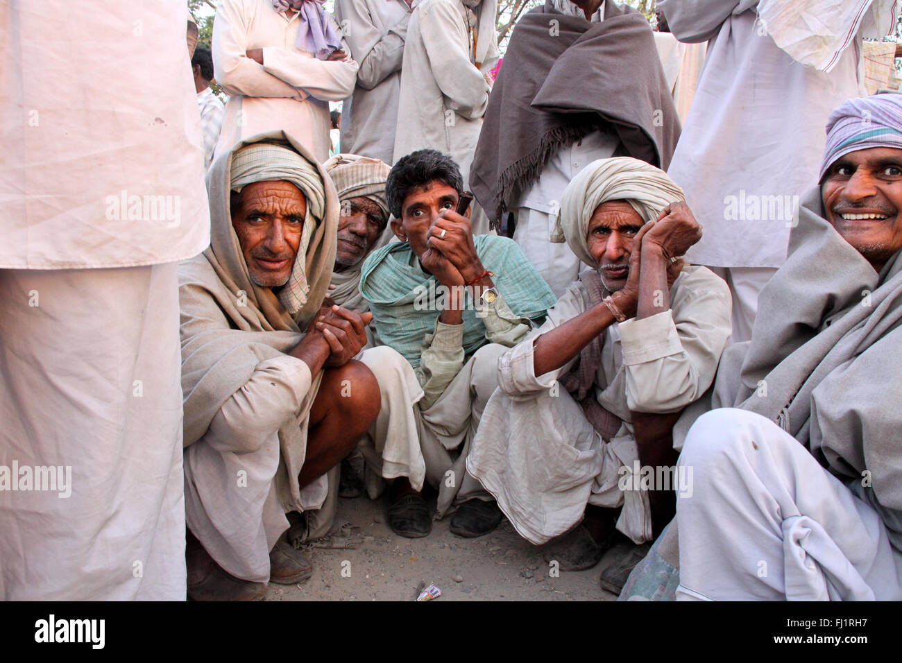 Pellegrini in Kumbh Mela 2010 a Haridwar, persone Foto Stock