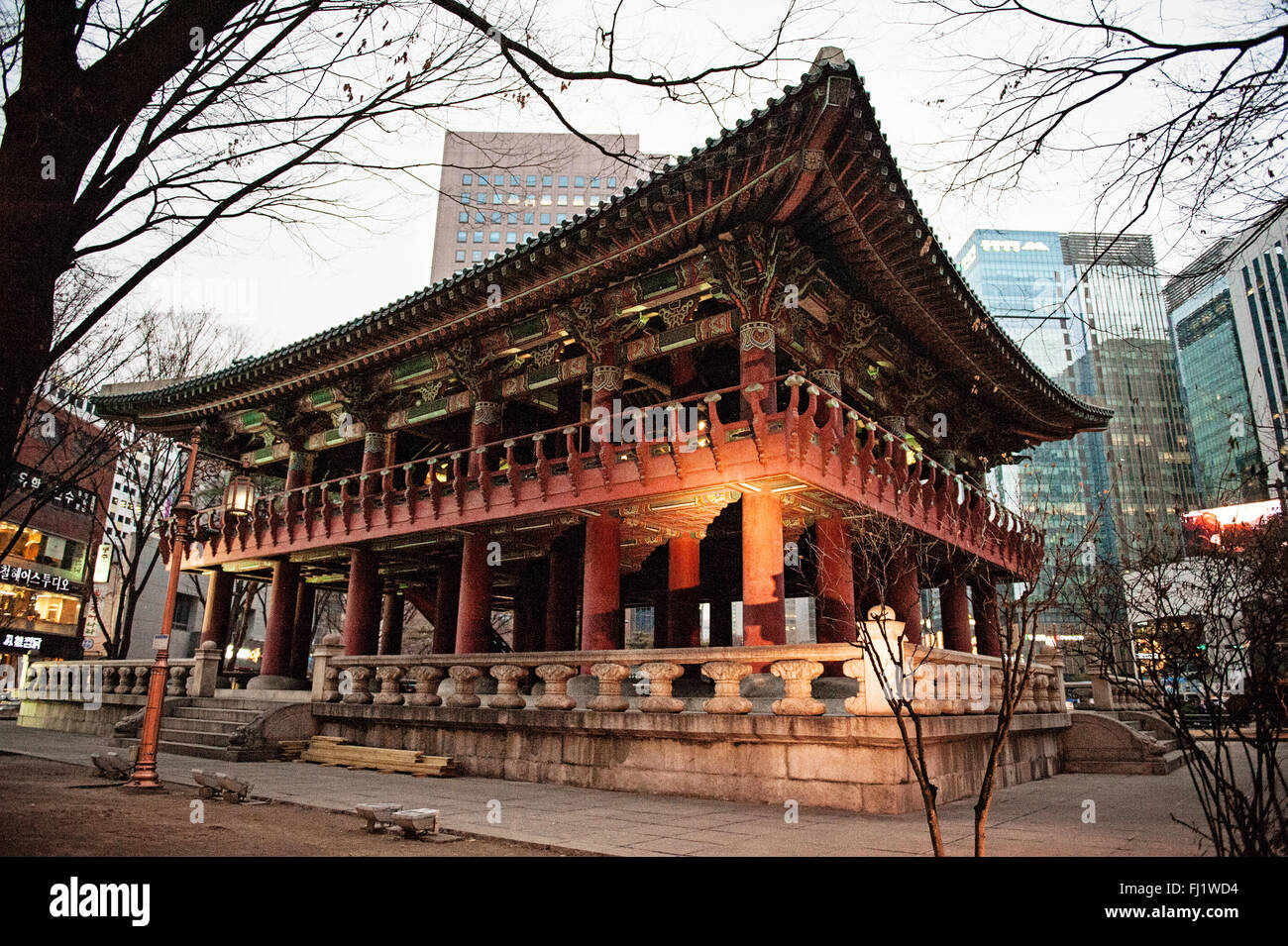 Jogno - Bosingak belfry - Seoul Foto Stock