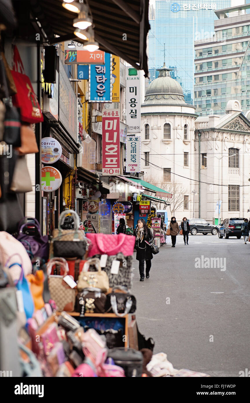 Mercato Namdemun, Seoul Foto Stock