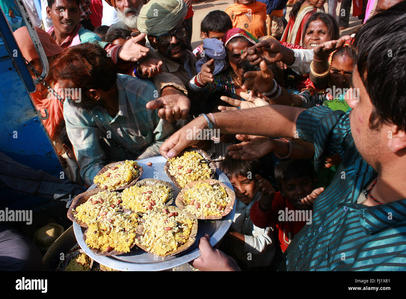 Pushkar mela camel fair , persone , atmosfera e scene di strada Foto Stock