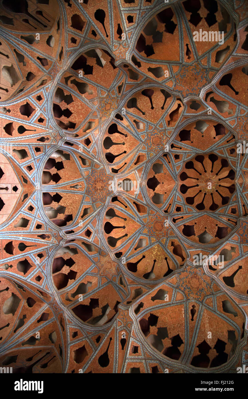 Ali Qapu, sala musica, Isfahan, Iran Foto Stock