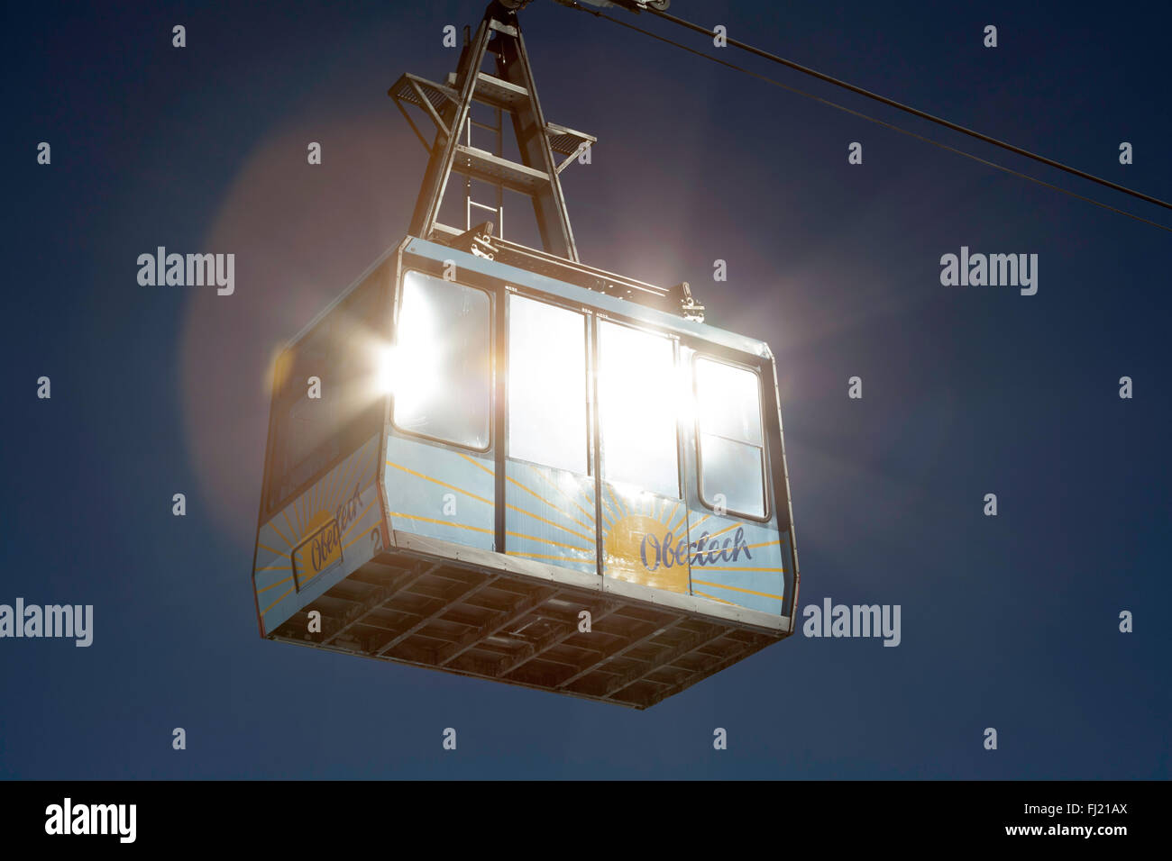 Bergbahn Funivia Oberlech Lech am Arlberg Austria Foto Stock