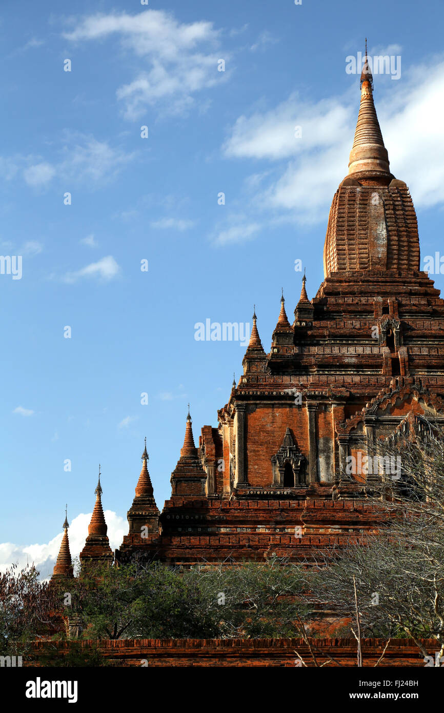 Tempio di Old Bagan, Myanmar (paesaggio e architettura) Foto Stock
