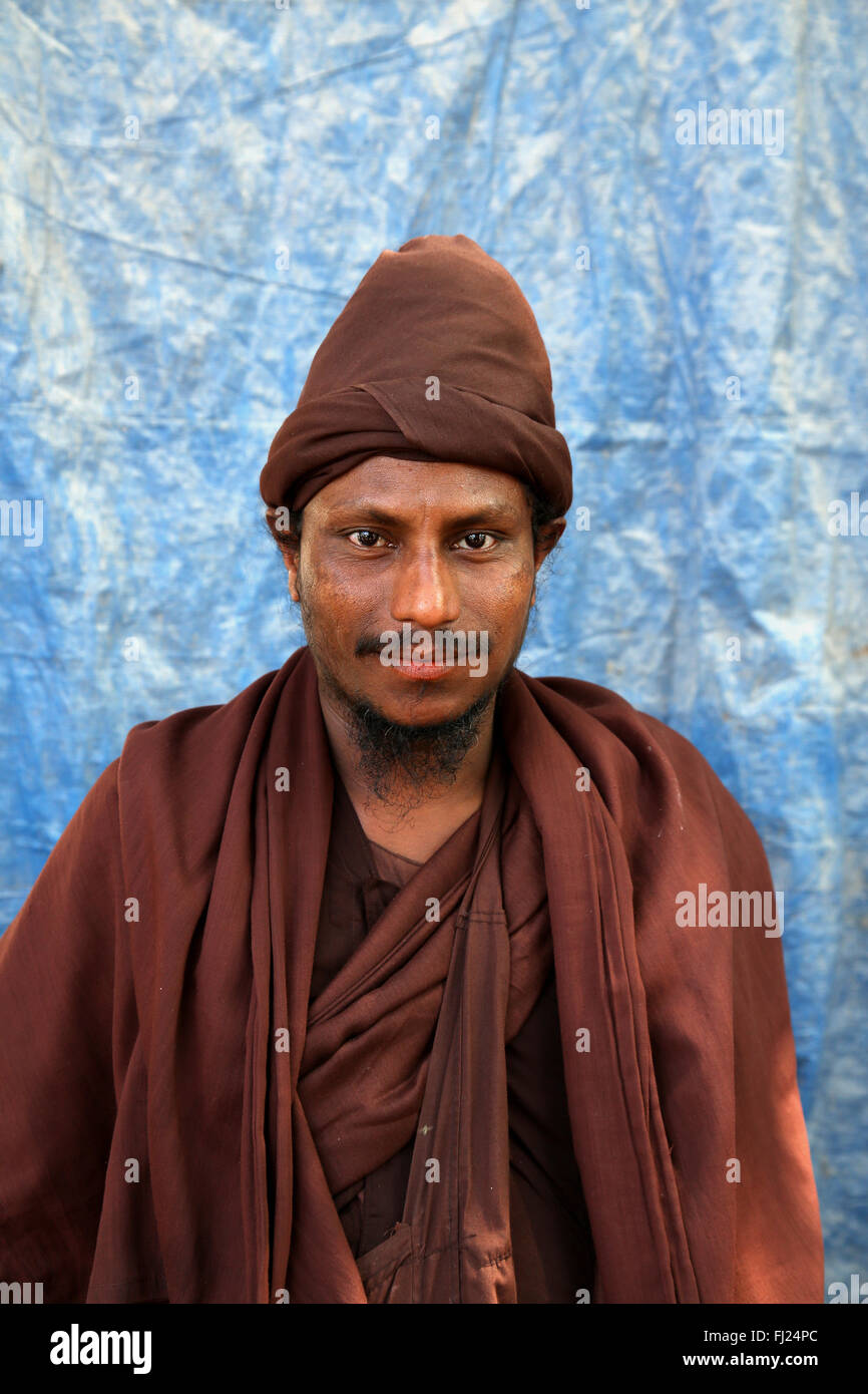 Ritratto di uomo indù Myanmar Foto Stock