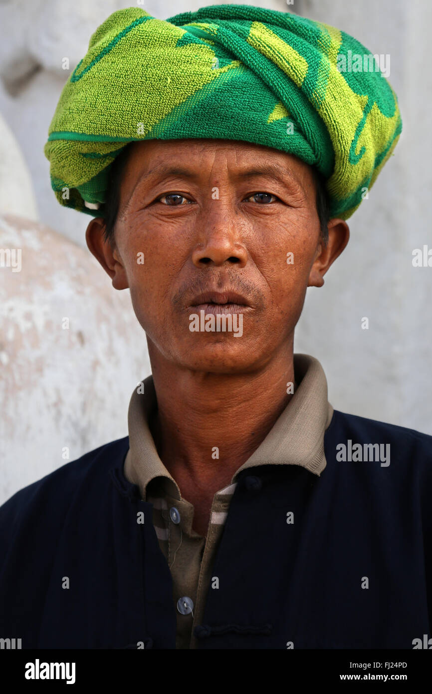 Ritratto del popolo del Myanmar - il popolo birmano Foto Stock