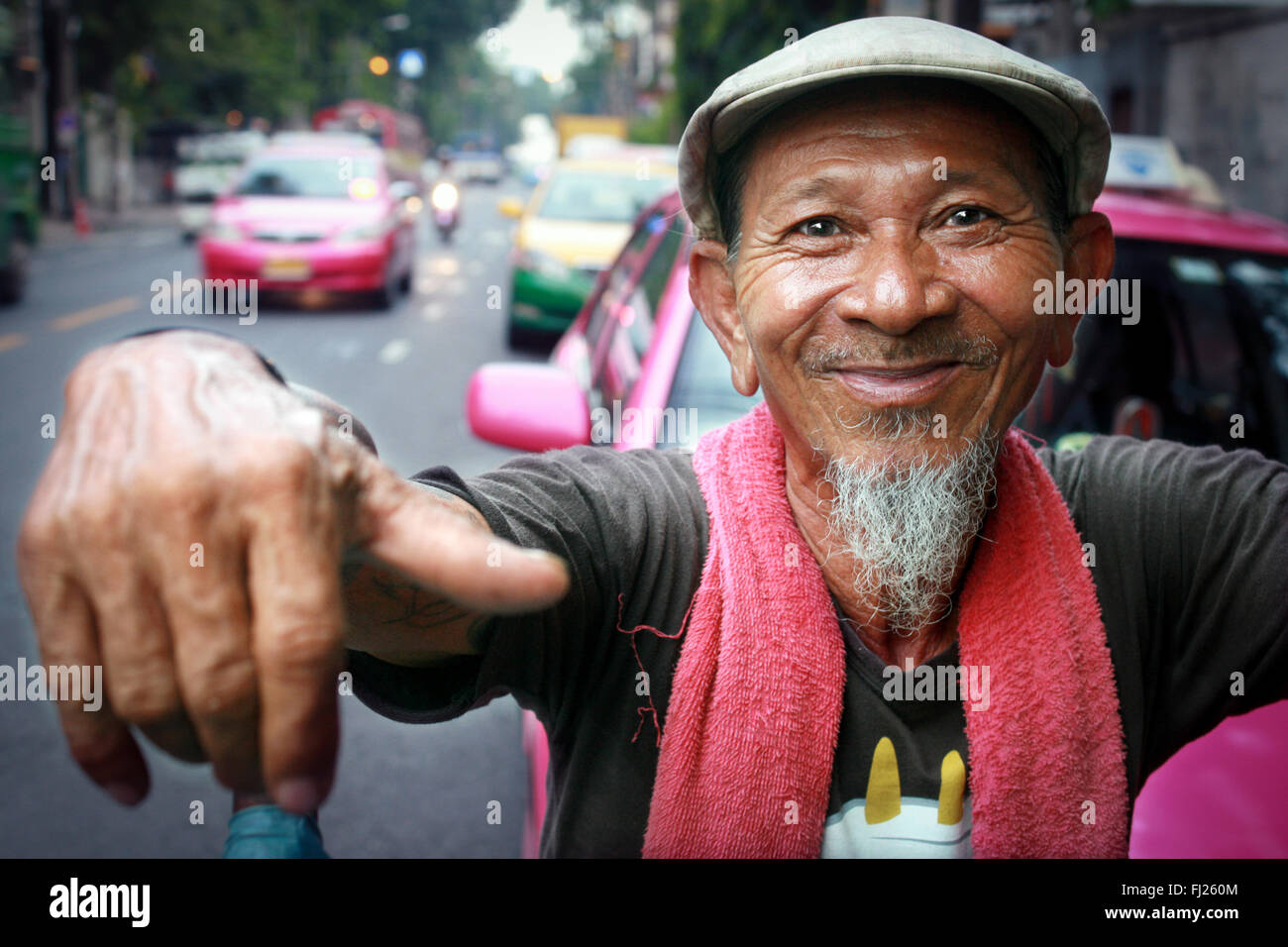 Ritratto di uomo tailandese in Tailandia Foto Stock