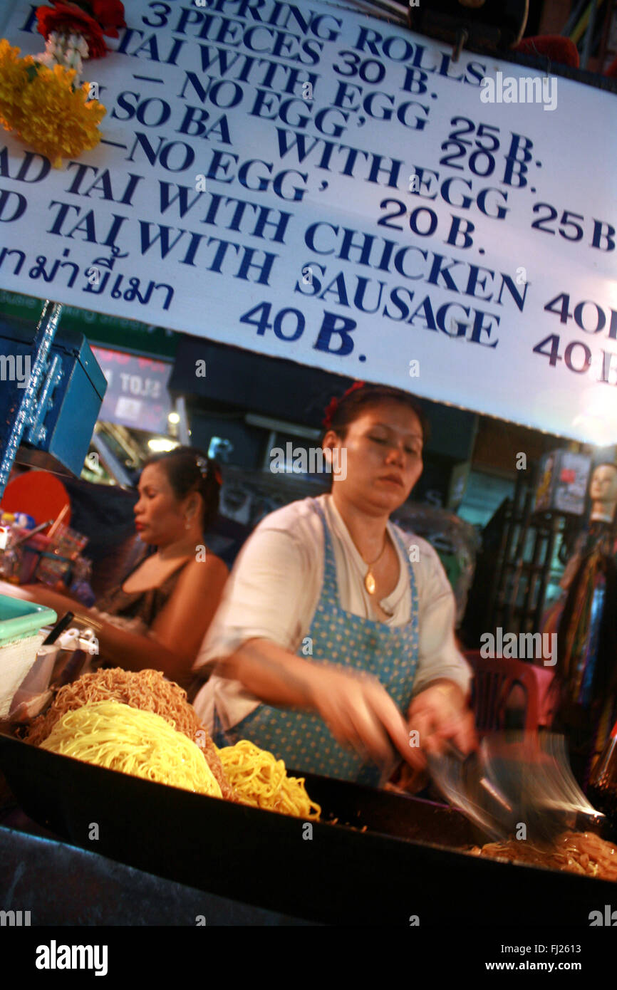 Streetlife in Bangkok Foto Stock