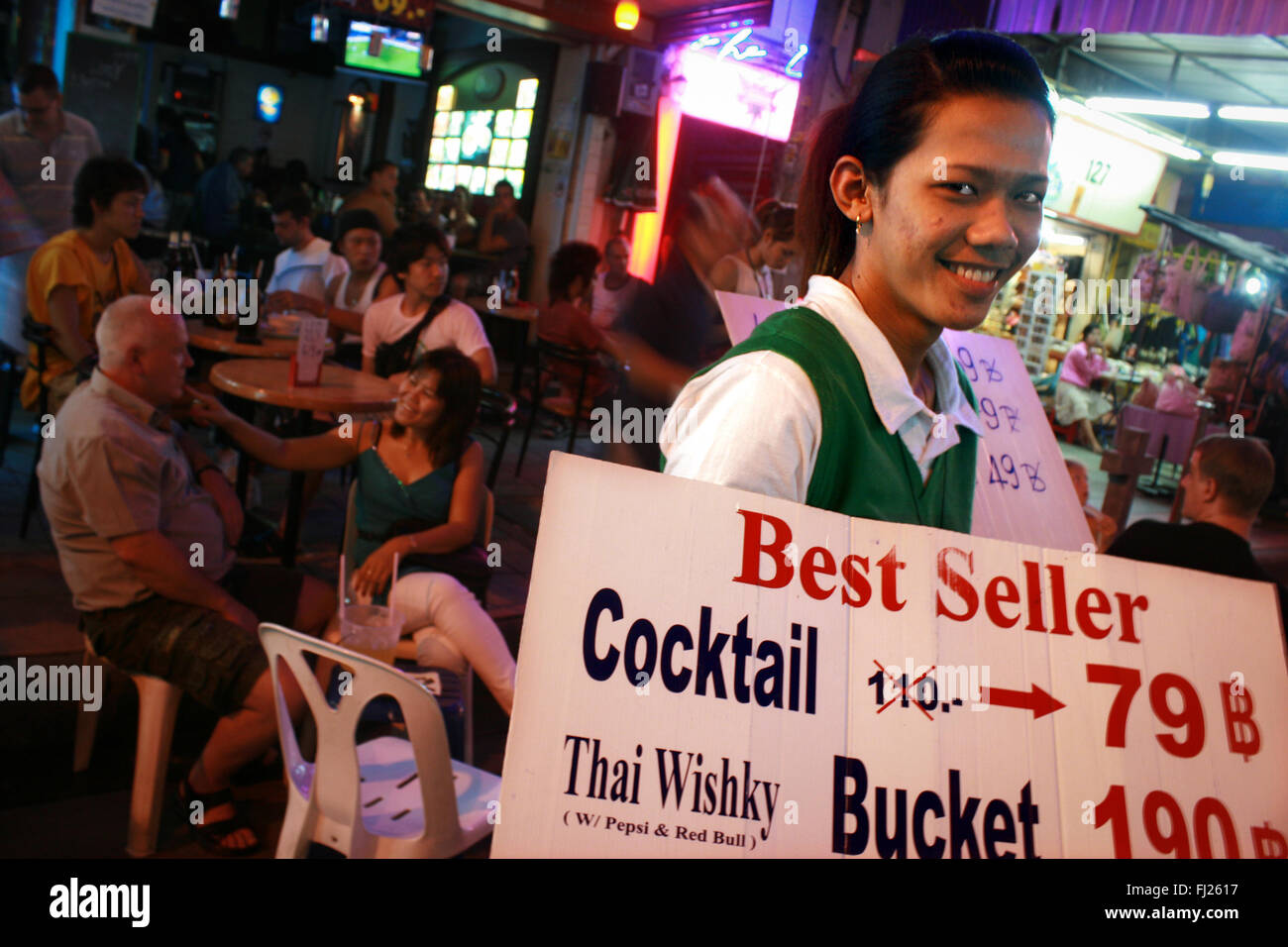 Streetlife in Bangkok Foto Stock
