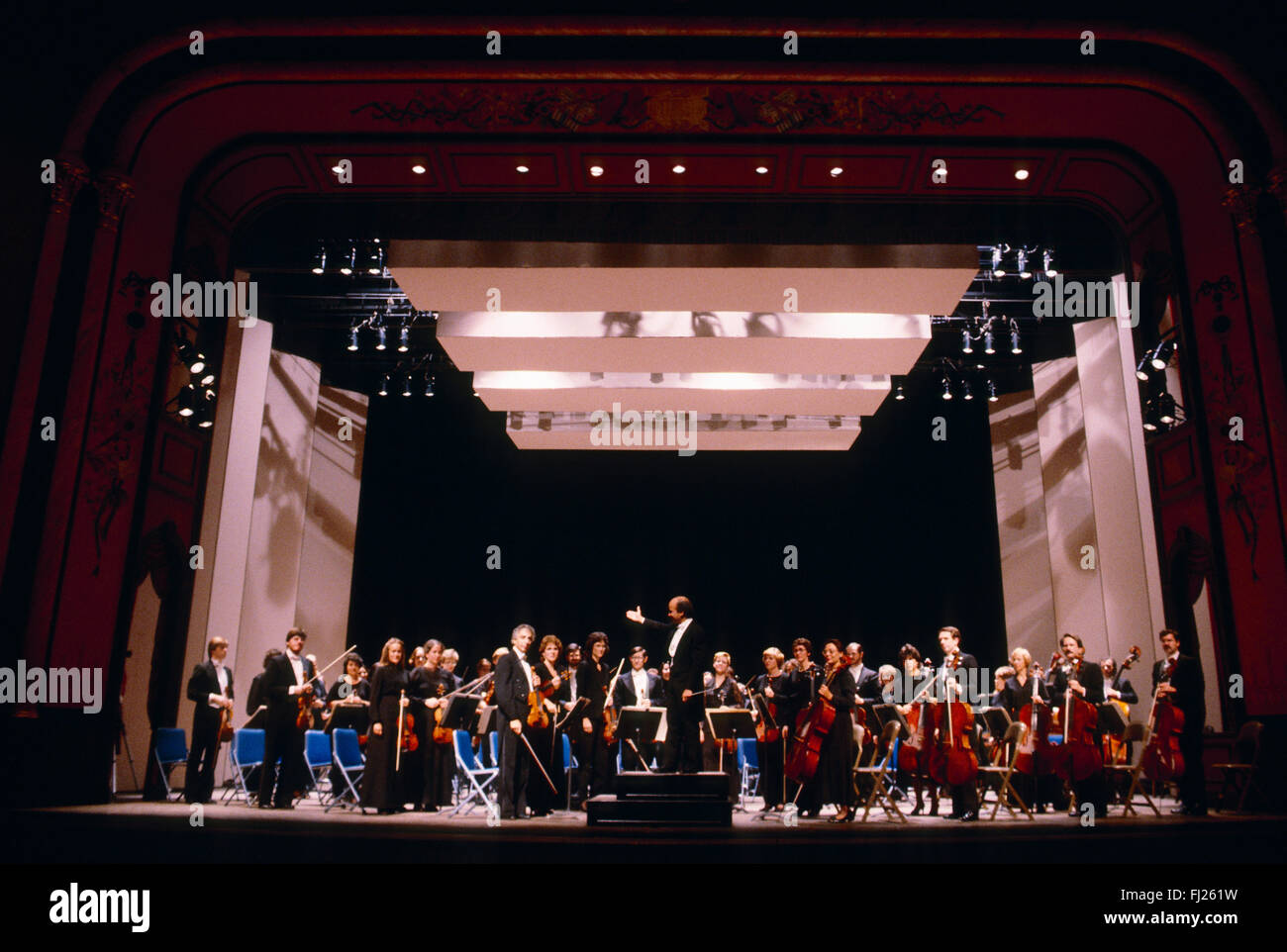 Delaware Symphony Orchestra in Grand Opera House; Wilmington, Delaware; USA Foto Stock