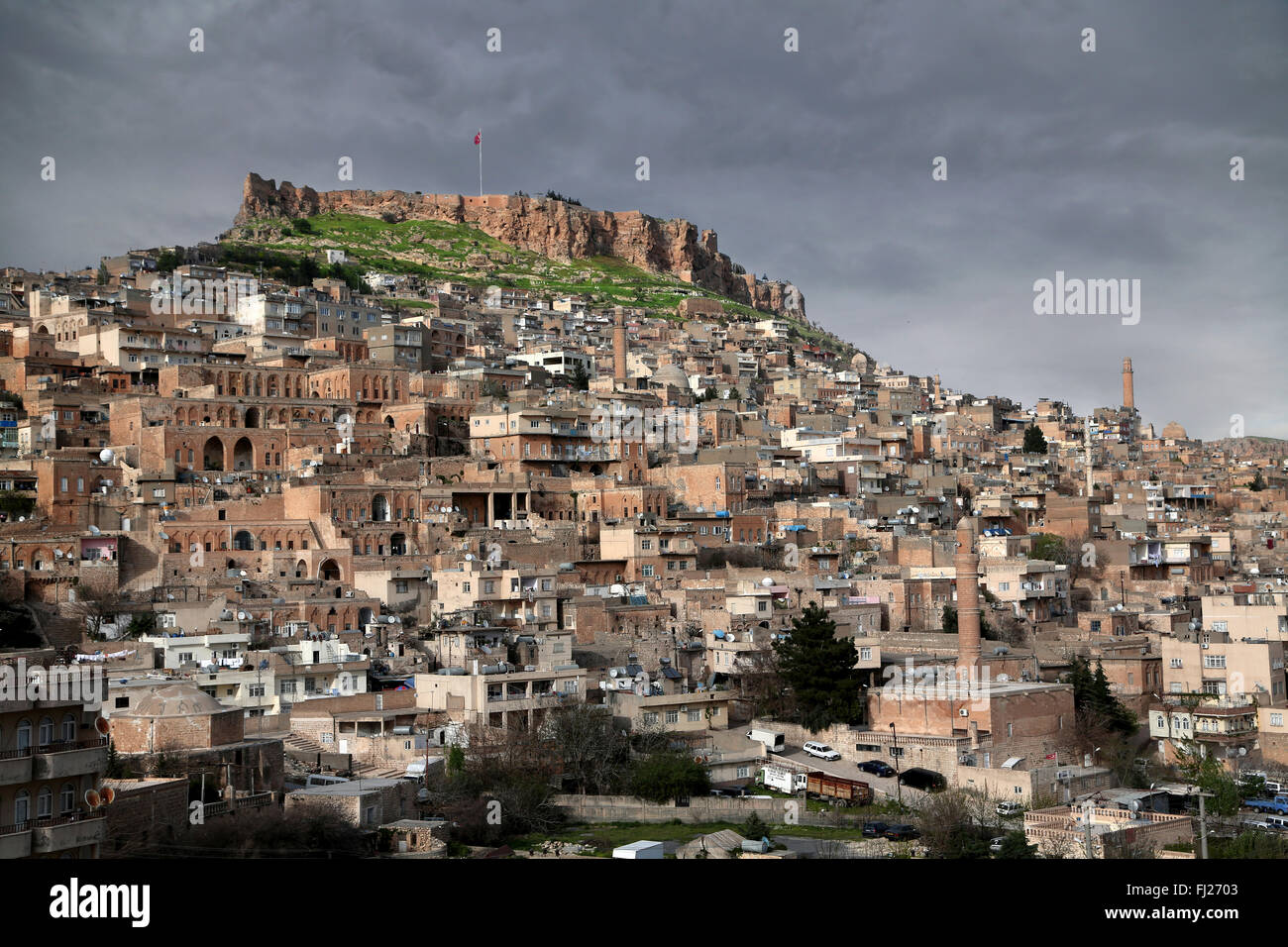 Panorama su Mardin, Turchia orientale Foto Stock