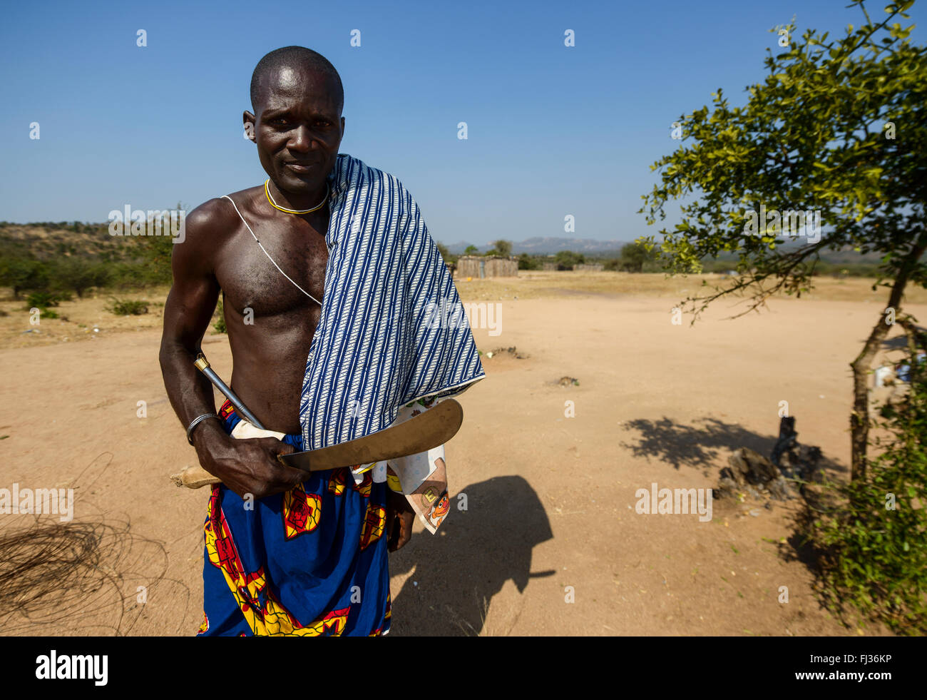 Le popolazioni tribali dell Angola, Africa Foto Stock