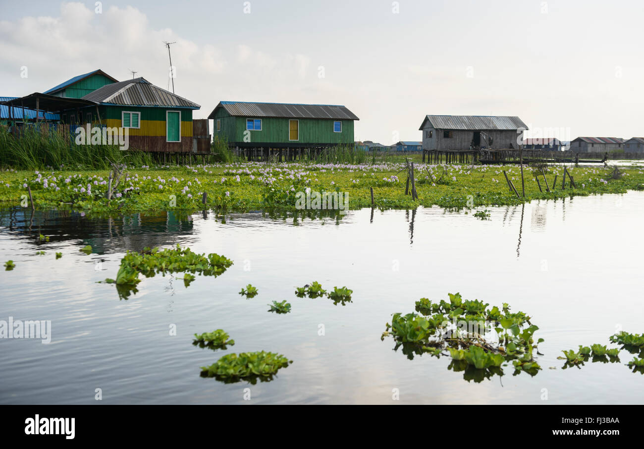 Ganvié, Benin, Africa Foto Stock